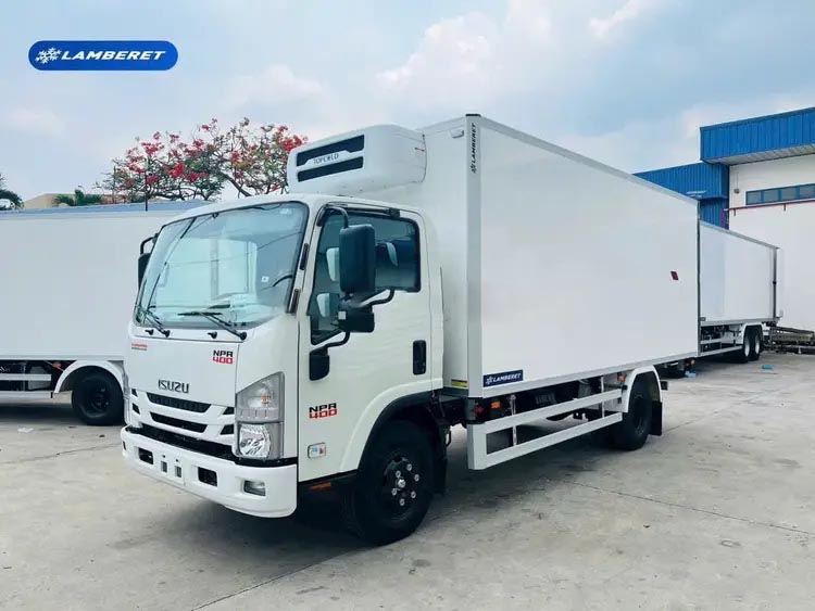 Xe tải Isuzu NPR 400 thùng đông lạnh Lamberet 3.4 tấn